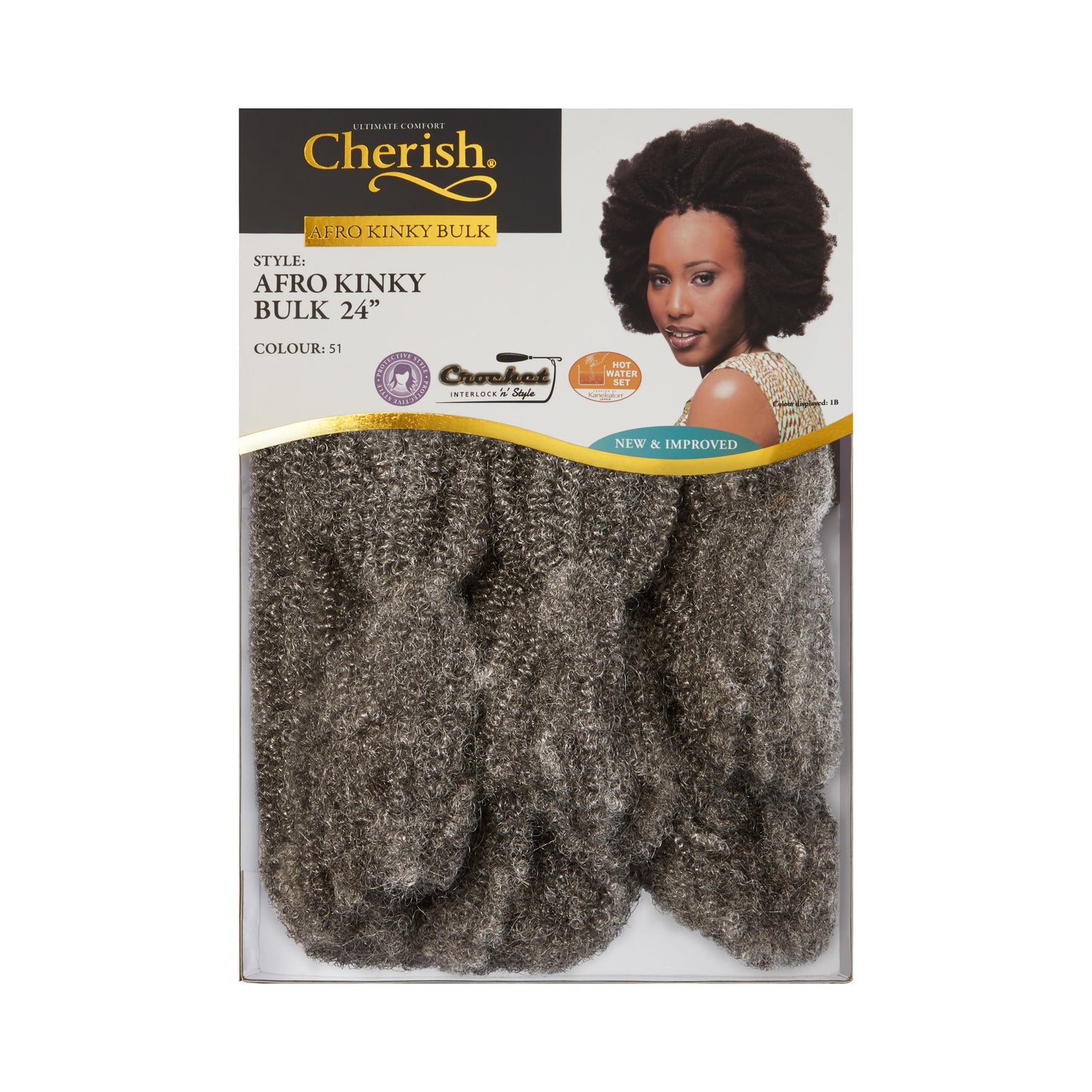 Cherish Bulk Afro Kinky Braiding Hair 24"
