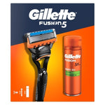 Gillette Set Fusion Razor + Sensitive Shave Gel 200ml