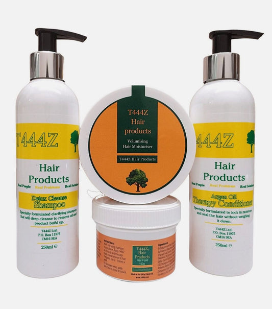 T444Z Set of 4 (Hair Food, Shampoo, Conditioner & Moisturizer)