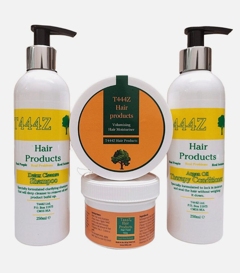 T444Z Set of 4 (Hair Food, Shampoo, Conditioner & Moisturizer)