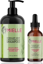 Mielle Organics Rosemary Mint Strengthening Shampoo 12oz & Scalp oil 2oz Duo set