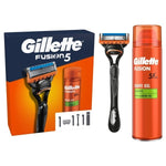 Gillette Set Fusion Razor + Sensitive Shave Gel 200ml