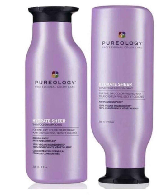 Pureology Hydrate Shampoo 266ml & Conditioner 266ml Moisturising Bundle for Dry Hair