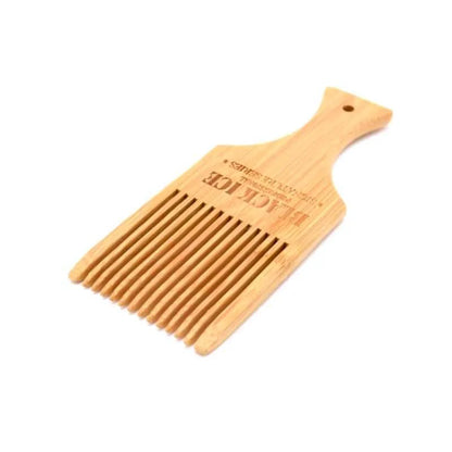 Black Ice Volumizing Natural Bamboo Hair Styling Pick Comb