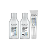 Redken Acidic Bonding Concentrate Shampoo 300ml, Conditioner 300ml and Leave-In Treatment 150ml Bond Repair Bundle