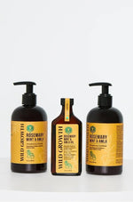 Wild Growth Strengthening Shampoo (12 oz), Conditioner (12 oz) & Hair Oil (100 mL) Bundle – Complete 3-Step Hair Growth System