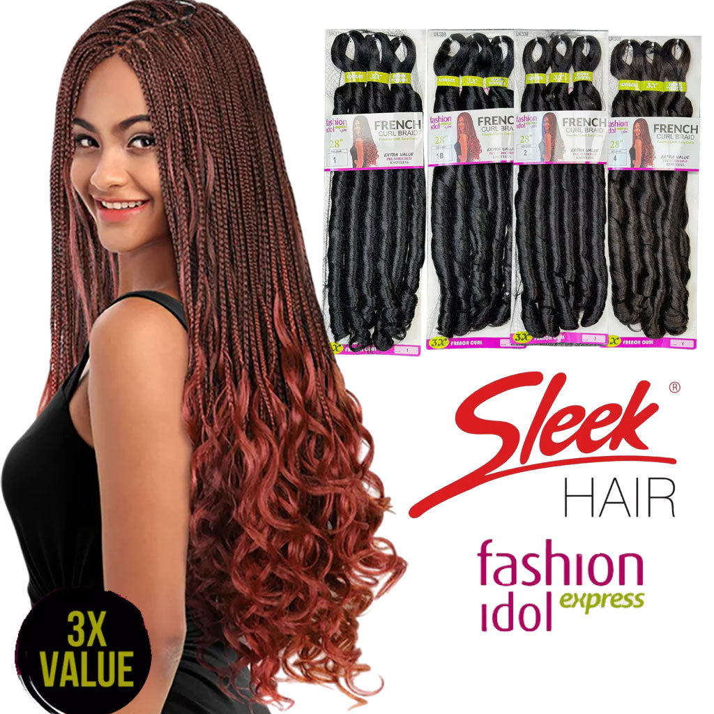Fashion Idol Express Pre-Stretched Knotless French Curl Braid