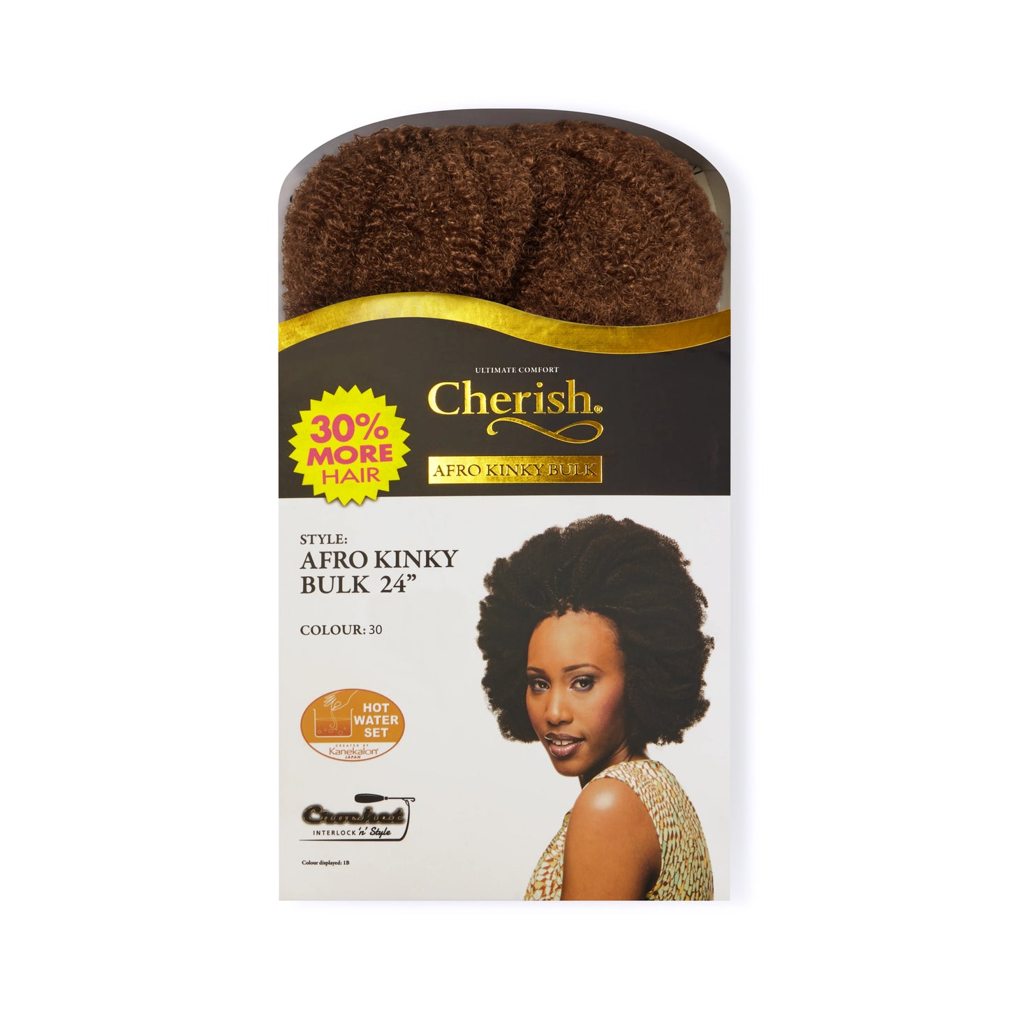 Cherish Bulk Afro Kinky Braiding Hair 24"