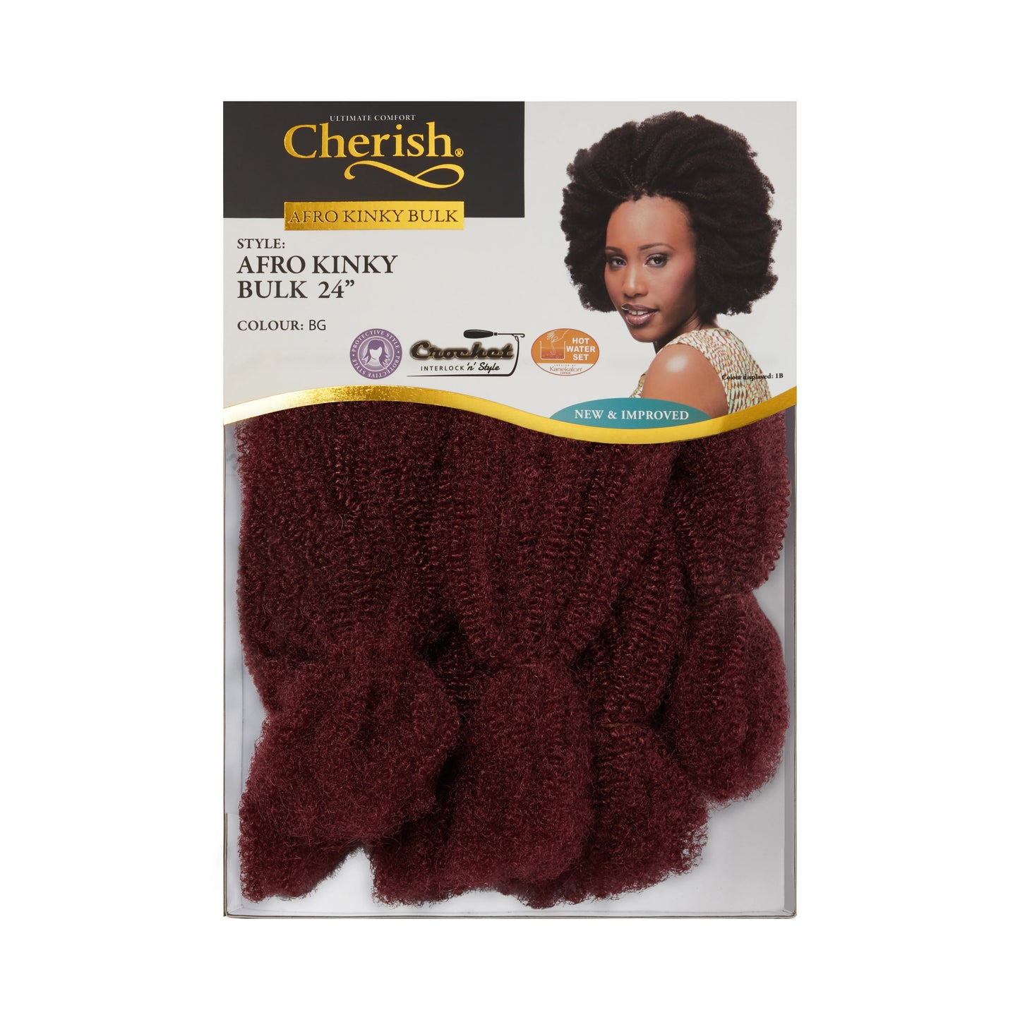 Cherish Bulk Afro Kinky Braiding Hair 24"