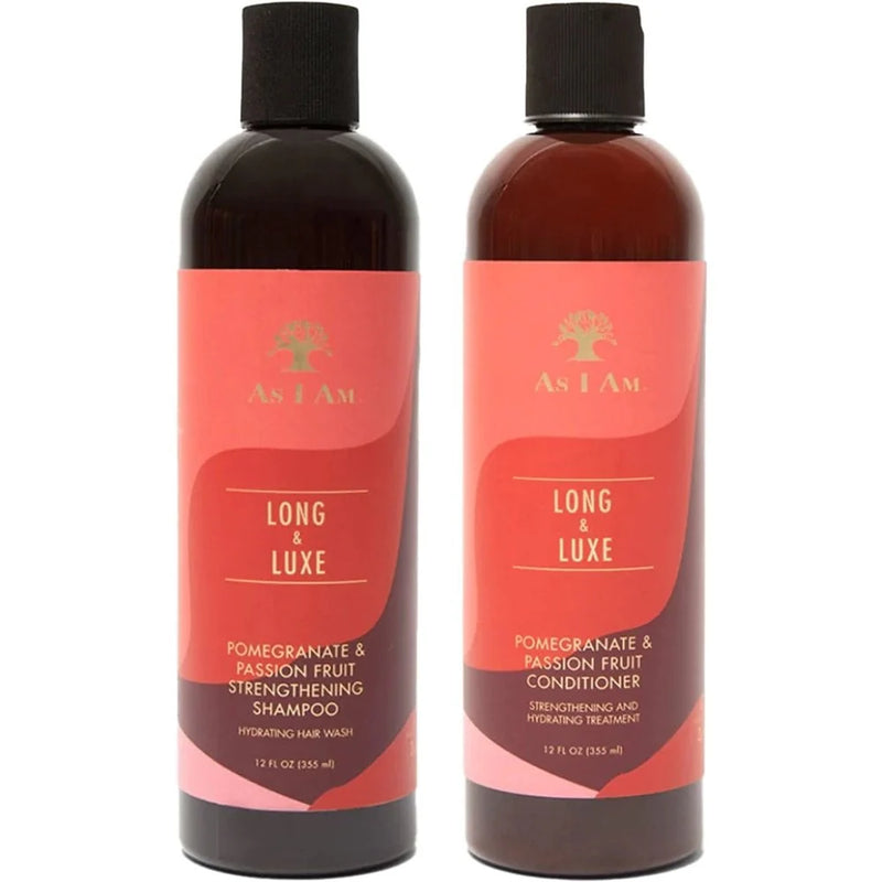 As I Am Long & Luxe Strengthening Shampoo & Conditioner Twin Pack 2 x 355ml