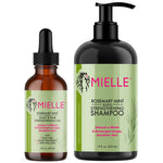 Mielle Organics Rosemary Mint Strengthening Shampoo 12oz & Scalp oil 2oz Duo set