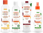 Cantu Care For Kids Gentle Care for Textured Hair - Shampoo + Conditioner + Detangler + Curling Cream (SET OF 4)