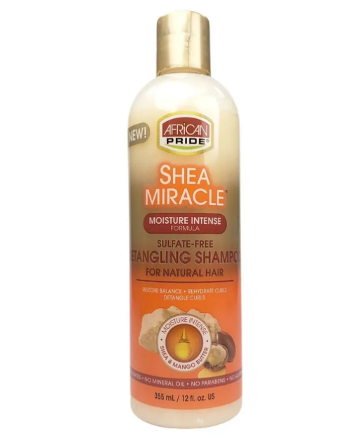 African Pride Shea Miracle Detangling Shampoo 12oz