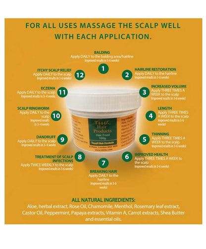 T444Z Hair Food For Scalp & Rapid Hair Growth
