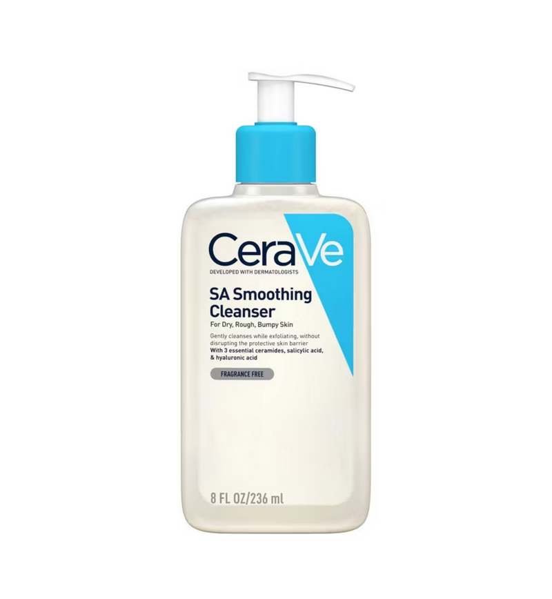 CeraVe SA Smoothing Cleanser with Salicylic Acid for Dry, Rough & Bumpy Skin