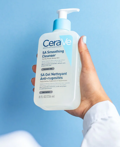 CeraVe SA Smoothing Cleanser with Salicylic Acid for Dry, Rough & Bumpy Skin